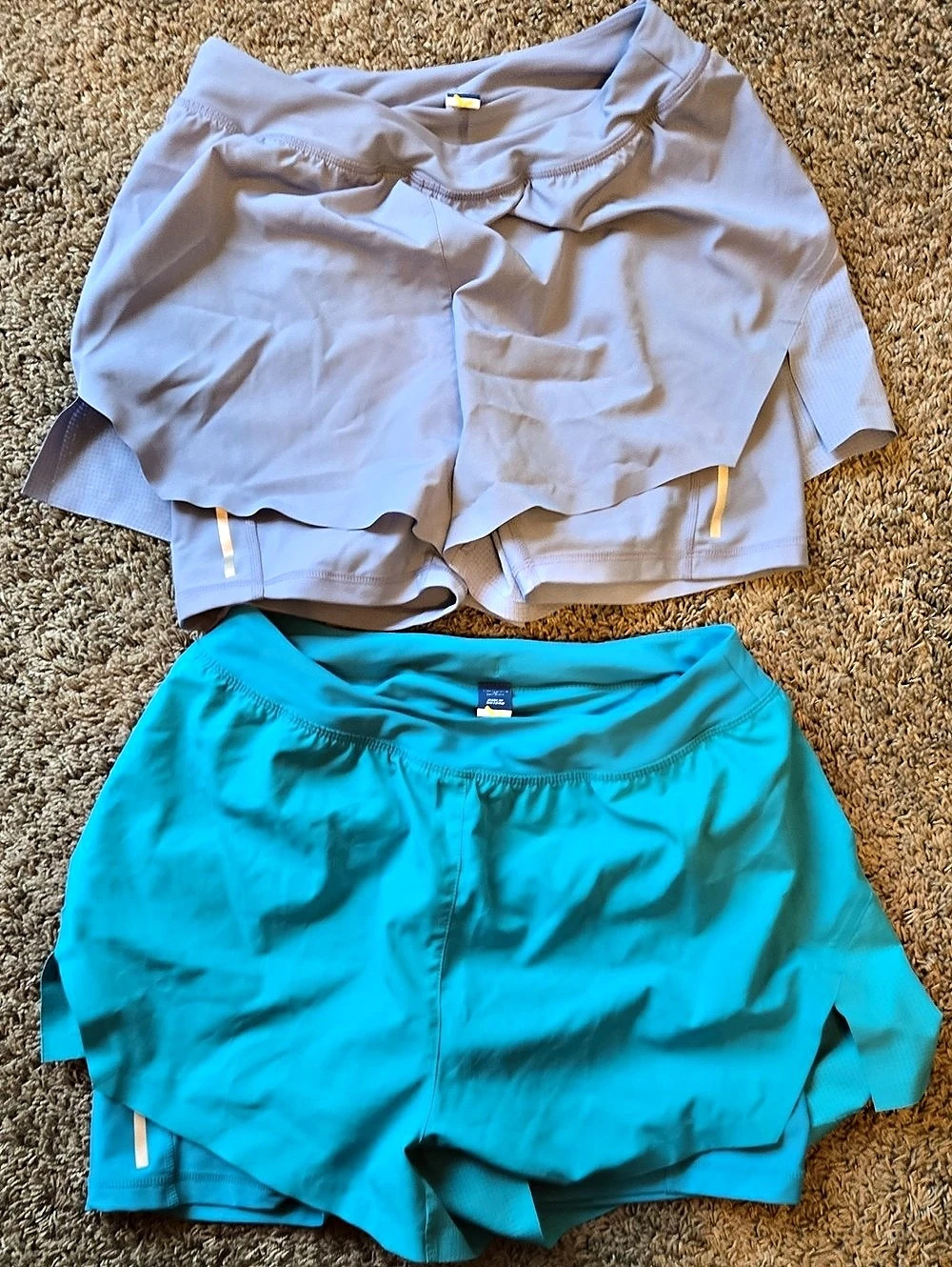 Old Navy Athletic Shorts 2-Pair Set in Blue & Gray
